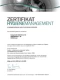 Zertifikat Hygienemanagement